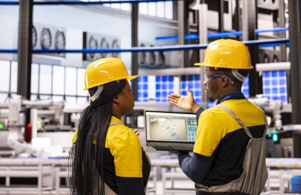 black-engineers-supervising-industrial-automation-system